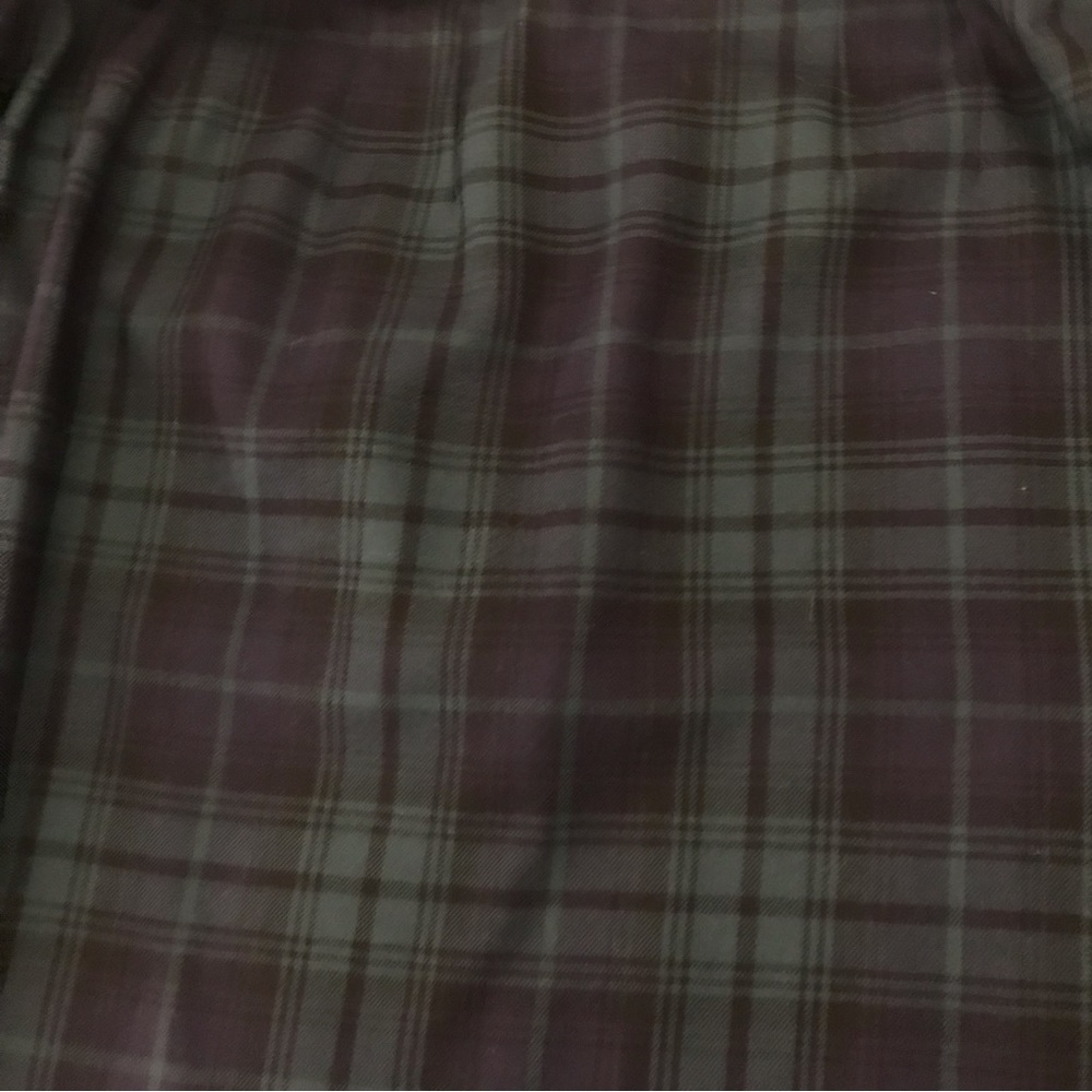 Vintage Rafaella Wool Plaid Wrap Skirt with fringe - Picture 6 of 10